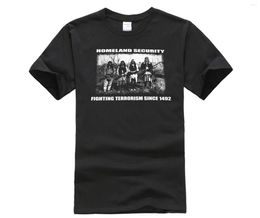Men's T Shirts Phiking Homeland Security Fighting Terrorism Humour Funny T-Shirt Fashion Shirt Men Clothing