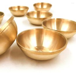 Bowls 1Pc Copper Tibetan Bowl Buddha Disciples To Supply Water Meditation Mini Brass Cup Home Desk Decor 4 Size S/M/L/XL2023