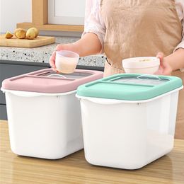 Storage Bottles 5/7.5KG Kitchen Nano Bucket Insect-proof Moisture-proof Sealed Grain Flour Pet Food Container Rice Organiser