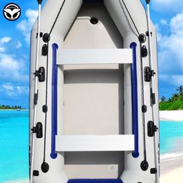 Rafts Inflatable Boats 253 87 10cm Inflatable Floor Wear-resistant PVC Drop Stitch Foldable Bottom Air Deck For 360cm Fishing Boat228w