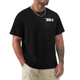 Men's Polos BSA Motorcycle Logo T-Shirt Anime Clothes Heavy Weight T Shirts For Men