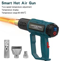 Warmtepistool 2000W 220V Industrial Electric Hot Air Gun Thermoregulator Heat Gun Shrink Wrapping Thermal Blower Dryer Heater Nozzle