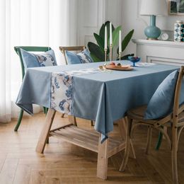 Table Cloth Nordic Modern Fresh Printing Rectangular Wedding Decoration Waterproof Dining Table Dining R230605