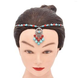 Hair Clips Summer Fashion Belly Dance Accessories Eyebrow Pendant Headdress Suitable For Women Lndian Performance Beautify Head Chai