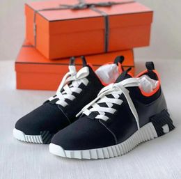 Designer Sneaker Sporty Look Depart Sneakers Man Shoes Knit Mesh Calfskin Rubber Sole Runner Lightweight Skateboard sports Trainer 38-45Box