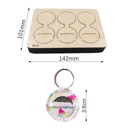 Stamping Keychains Wooden Cutting Dies Scrapbooking DECOR HOME DIY Suitable for Market Universal Cutting Machine /R112