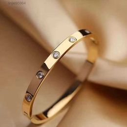 Designer Star of Family c Same Style Couple Steel Simple Girlfriend Colourless Love Bracelet53d9