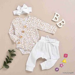 Clothing Sets 0-18M Babies Boys Clothes Set Infant Girls T-Shirts Tops Long Pants 2Pcs Spring Autumn Suits