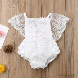 Clothing Sets Baby Girls Lace Floral Cake Bodysuit Romper Jumpsuit Backless Sunsuit Outfits Set