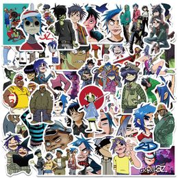 50Pcs Gorillaz stickers Murdoc Noodle Russel rock band Graffiti Kids Toy Skateboard car Motorcycle Bicycle Sticker Decals Wholesale