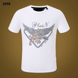 Phillip Plain Men's T-Shirts Letter Print T Shirts luxury Black Fashion Designer Summer Top Short Sleeve Size M-3XL PP2098