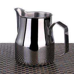 Coffeeware Milk Frothing Pitcher, Stainless Steel Professional Milk Jugs With Rounded Spout, 350/550/750ml