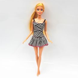 Dolls 30cm 11 Joints Movable Doll with Clothes 16 Doll with Skirt Girls Play House Diy Dress Up Toy Gifts 230603