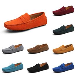 Casual shoes men Black Brown Red Orange Dark Green Blue Grey mens trainers outdoor sports sneakers color71