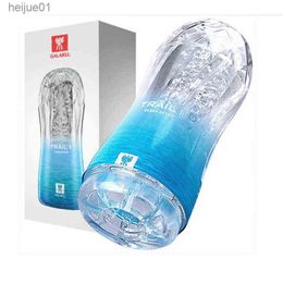 NXY Masturbators Male Sex Toys Masturbator Cup Soft Pussy Transparent Vagina Adult Endurance Exercise Products Vacuum Pocket for Men 220507 L230518