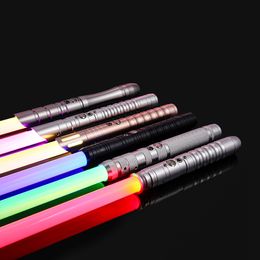 LED Light Sticks RGB Metal Lightsaber Laser Sword Toys Sabre Espada Brinquedos Sabre De Luz Juguetes Kpop Lightstick Zabawki Oyuncak 230605