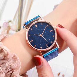 Wristwatches Luxury Watches Women Fashion Quartz Watch Stainless Steel Dial Casual Bracele Mesh Montre Femme Relogios Masculinos