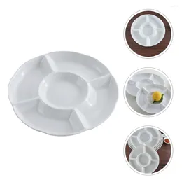 Dinnerware Sets Plastic Cutlery Imitation Porcelain Melamine Tableware Fruit 27.2X27.2X2.8CM White