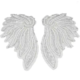 Pendant Necklaces 1 Pair Of Sew On Wing Patches Embroidery Applique Decoration For Clothes Jackets