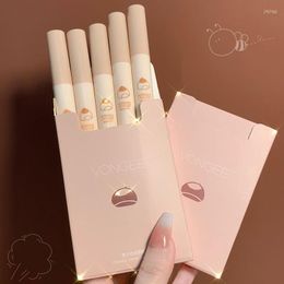 Lip Gloss 5pcs/set Matte Glaze Set Velvet White Non-fading Non-stick Cup Sexy Makeup Waterproof Long-lasting Cosmetics TSLM1