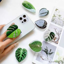 Cell Phone Mounts Holders Style Phone Holder Grip Air Plant modelling Cellphone Finger Bracket Mobile Phone Accessories R230605