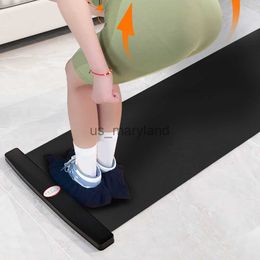 Yoga Mats 140/180/200cm Balance Trainer Mat Professional Indoor Sliding Fitness Training Board for Ice Hockey Roller Skating Leg Exercise J230506