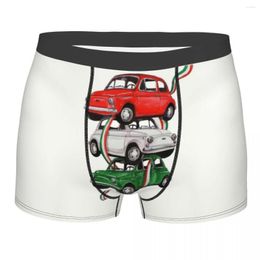 Underpants Vintage Italy Flag Car Underwear Men Sexy Print Custom Italian Pride Boxer Shorts Panties Briefs Breathbale