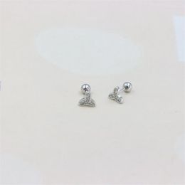 Stud Earrings ZFSILVER Sterling 925 Silver Fit Cute Zircon Eye Windmill Screw Ball Earring For Women Charm Jewelry Accessories Gifts