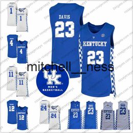 Mit8 2020 Kentucky Wildcats Basketball #3 Keldon Johnson 14 Tyler Herro 22 Reid Travis 25 PJ Washington Jr. Davis Men Youth Kid Jersey 4XL