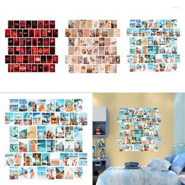 Wall Stickers 50Pcs Collage Aesthetic Pictures Kit Fahsion Postcards Poster Thick Cute Bedroom Decor For Teen Girls