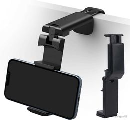 Cell Phone Mounts Holders Portable Airplane Mobile Phone Holder Clip Foldable Selfie Holding Train Seat Bracket Mount Household Desk Stand R230605