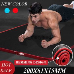 Yoga Mats 200CM Extra Hemming Sport 15cm Thick NRB Non-Slip Shock Silent Mats For Fitness Pilates Gym Home Workout 10cm Tasteless Pad J230506