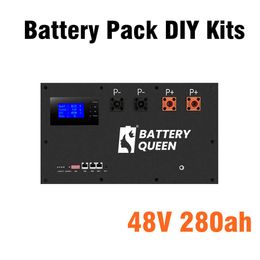 Deligreen 48V 280ah Battery Pack DIY Kits with Smart BMS 51.2V LiFePO4 Lithium Phosphate Case Assemble Box Without Cells Solar