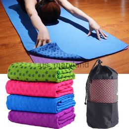 Yoga Mats 183*61CM Blankets Non Slip Towel Plum Point Mat Sport Cover Sweat Absorbent Foldable Fitness Pilates Workout Mats J230506