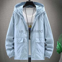 Outdoor Shirts 2023 Summer Hooded Light Jacket Men Sun Protection Clothing Fishing Hunting Clothes Quick Male Dry Skin Windbreaker 4XL J230605