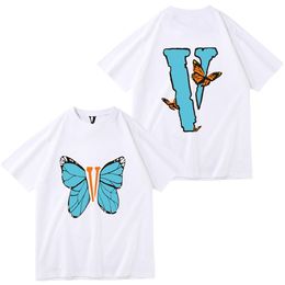 Tasarımcılar T Shirt Vlone En Yeni Erkekler T-Shirts Kadın Gevşek Mektup Tees Vlone Moda Markaları Üstler Adam Sabit Vlones Gömlek Luxurys Giyim Şortlu Şortlu Koyu Giysiler