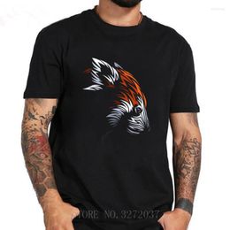 Men's T Shirts Tribal Red Panda Shirt Men Tattoo Landscape Bear Tee Mountain Moon Design Animal Printed T-shirt Homme Hipster