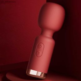Mini AV Magic Wand Vibratore per le donne Potente stimolatore del clitoride USB Massaggiatore portatile ricaricabile in silicone Giocattolo del sesso femminile L230523