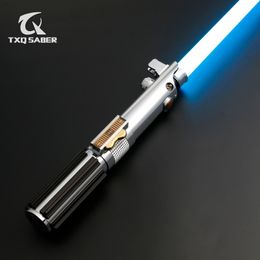 LED Light Sticks TXQSABER Anakin Lightsaber Proffie Laser Pixel board Smooth Swing Metal Hilt With Strip Blade SD Card Skywalker Cosplay Toys 230605