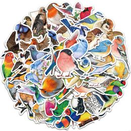 Car Stickers 50Pcs/Set Skateboard Various Birds For Baby Scrapbooking Pencil Case Diary Phone Laptop Planner Decoration Book Album K Dhjib