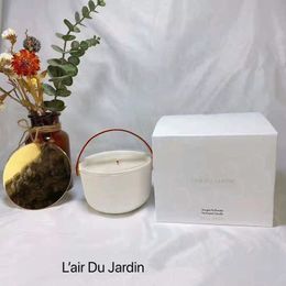 Perfume Designer Aromatherapy Iv Perfume Candle Fragrance 220G Dehors II Neige Feuilles D'or Lle Blanche L'air Du Jardin With Sealed Gift Box Fast Ship 902