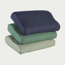 Wholesale of hard cotton 04 shaped high and low pillows by manufacturers, military green single person student dormitory training, labor protection pillows