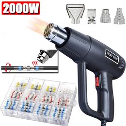 Warmtepistool 2000W LCD/NO LCD Heat Gun Temperature Advanced Hot Air Gun Power Tool for soldering Thermoregulator With 300PCS Heat shrink