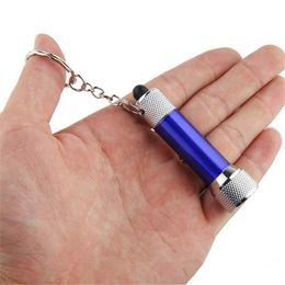 Mini 5Led Flashlight Keychain Portable Aluminum Torch Lamp Light Waterproof Bright Lighting Outdoor Keyring