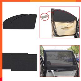 New 1/2pcs Magnetic Car Sun Curtain Anti UV SunShade Auto Foldable Side Window Sun Protection Car Mosquito Net Interior Accessories