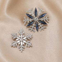 Brooches Creative Christmas Rhinester Snow Simple Winter Snowman Clothes Brooch Accessories Men And Women'S Same Style