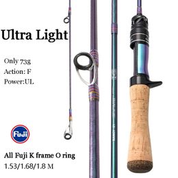 Boat Fishing Rods Mavllos Rancy FUJI Fishing Rod with Solid UL Tip Lure 0.6-8g Line 2-6lb Ajing Fast Ultralight Spinning Casting Rod for Trout 230603