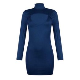 Casual Dresses 2021 Fall Spot Products Pure Colour Round Neck Long Sleeve Maternity Skirt Dress{category}2bp7