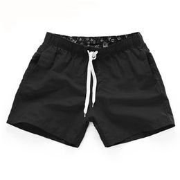 Men Summer Casual Shorts Quick Drying Fitness Short homme Beach Shorts Men Women Boardshorts Elastic Waist Solid gym