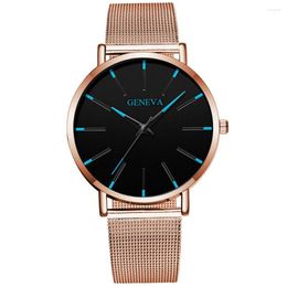 Wristwatches Promotion Leisure Fashion Geneva Couple Men's And Women's Watch Simple Business Net Belt Quartz Watches